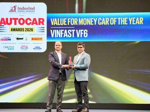 Vinfast VF 6 nhận giải “mẫu xe đáng tiền nhất năm” tại Autocar India Awards 2026